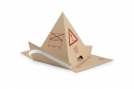 Pyramide anti-gerbage adhsive en carton conique - 455x340x230 mm