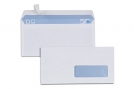Enveloppe blanche  fentre autocollante EA56 - 110x220 mm - 80g/m