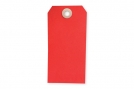 Etiquette amricaine de couleur rouge - 120 x 60 mm