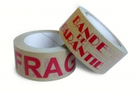 Adhsif papier kraft imprim Fragile ou Bande garantie