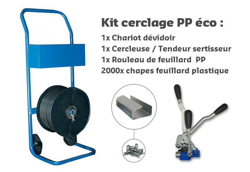 Tendeur/Pince de cerclage pour feuillard PP de 9 à 19mm