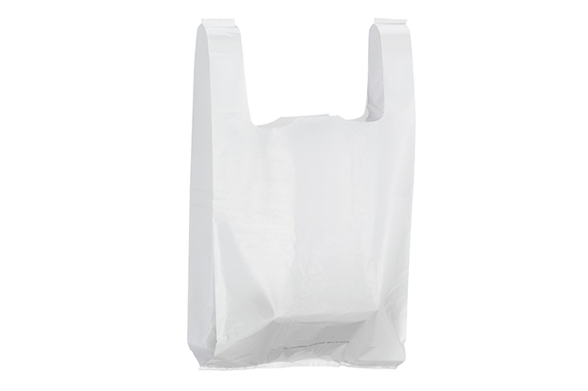 Sac plastique à poignées bretelles - 30x14x54 cm - Toutembal