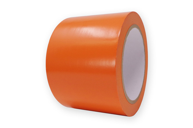 Ruban adhésif PVC bâtiment orange large au détail - 75 mm x 33 m (x1 rl)