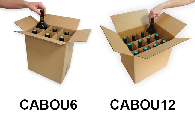 Tube carton personnalisé pour bouteille de vin 