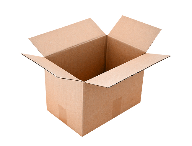 Caisse carton américaine 350x250x150 blanc Caisses carton américaines