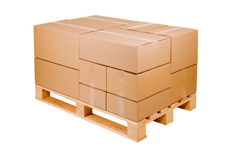 Caisse carton palettisable simple cannelure