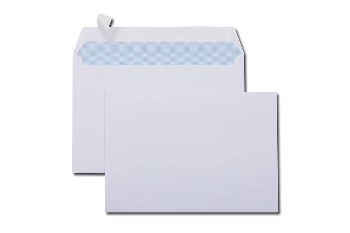Enveloppe C5 blanche autoadhésive - 162x229 mm - Toutembal