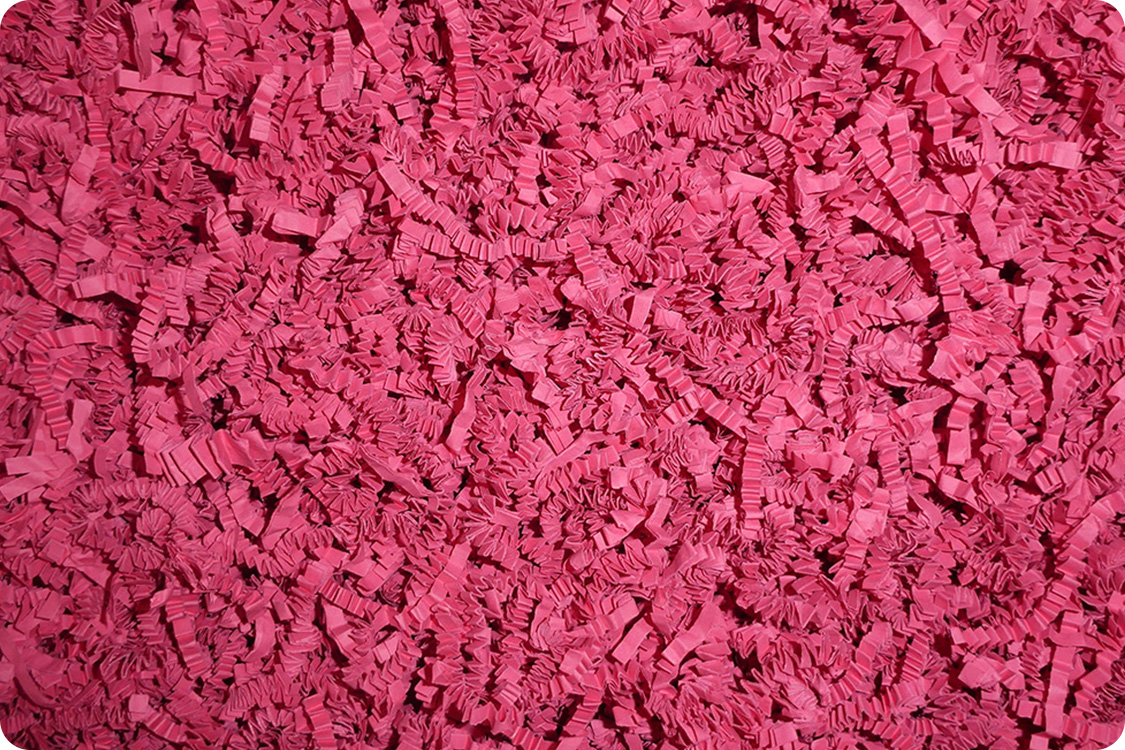 Frisure couleur rose en papier pour emballage cadeau