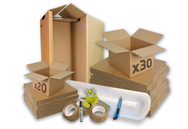 Kit Complet Déménagement T3 - Cartons & Papier Bulle