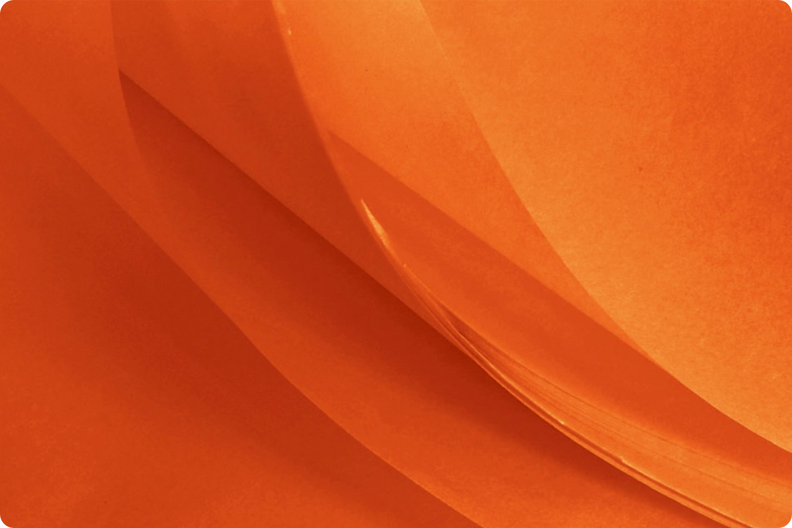 Papier de soie de coloré en Orange - Toutembal