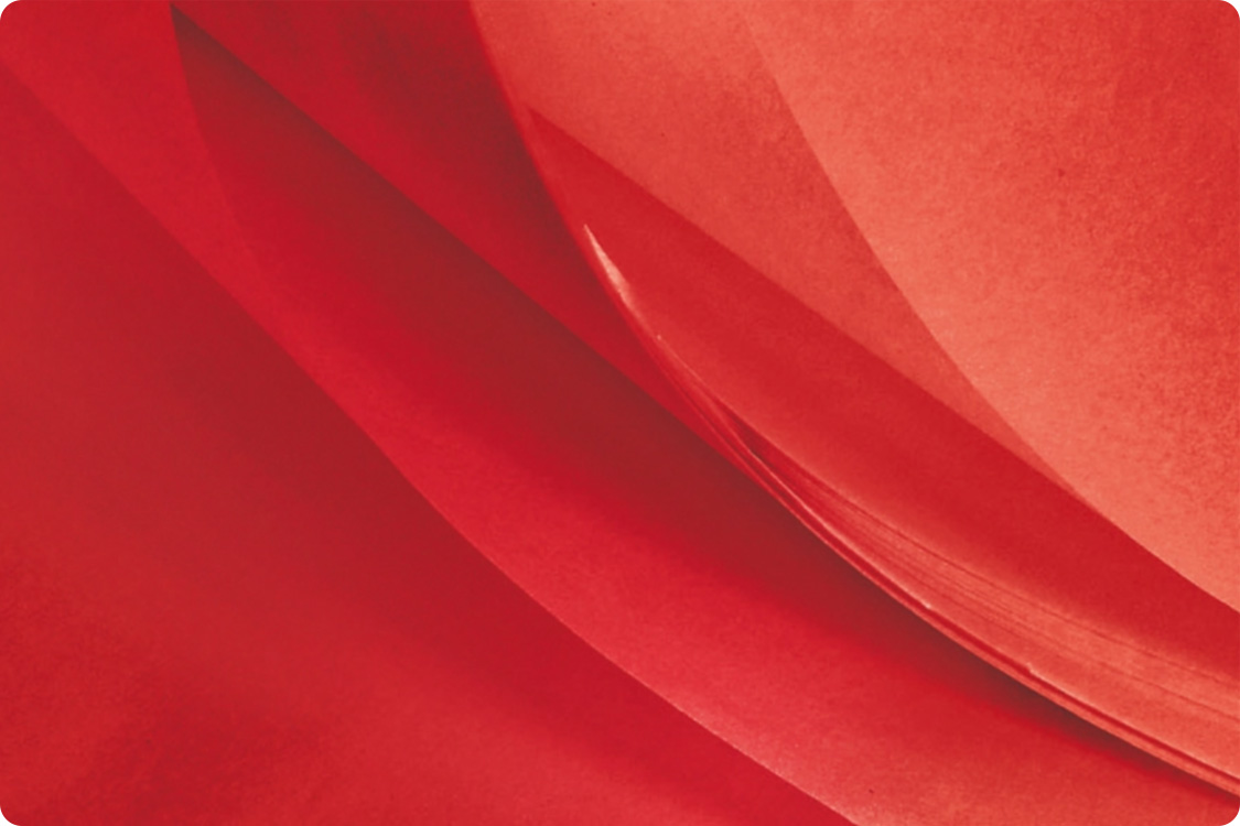 Papier de soie de coloris Rouge - Toutembal