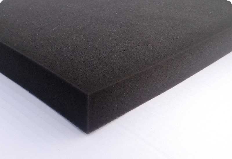 Plaque mousse polyéthylène Noir - haute densité 28 kg/m3