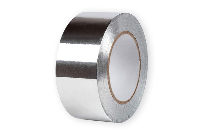 Auto-adhésif bande daluminium Heat de protection résistant à la chaleur,un ruban adhésif à la déchirure aluminium aux UV des avec un tissu de grille en verre pour les barrages détanchéité ou 