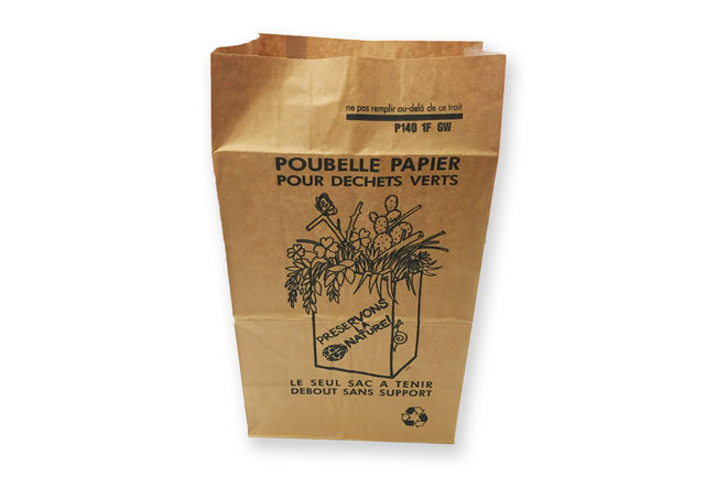 Sac papier à déchets - Le sac poubelle en papier kraft