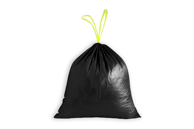 10 Sac Poubelle 100 Litres Qualité Pro Noir Fermeture à Lien Coulissant  Poignée Coulissante, Ultra Résistant Anti-Fuites pour poubelle ronde ou  carrée, sac Recyclable aux Normes CEE 82 x 90 cm : : Epicerie