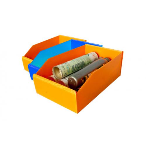 Bac à bec PP alvéolaire bleu de 6 L 380x180x105 mm (par 25)
