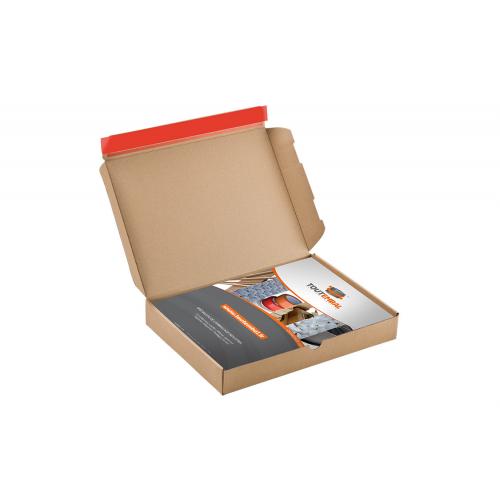 Grande boîte postale plate à bande adhésive 335x244x74 mm (par 20)

