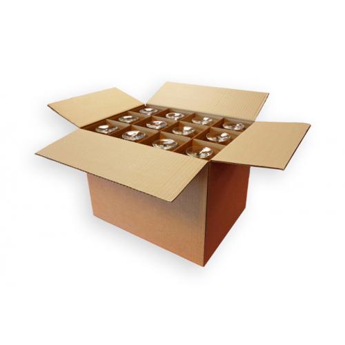 Carton à croisillons pour l'emballage de 24 verres (par 10)
