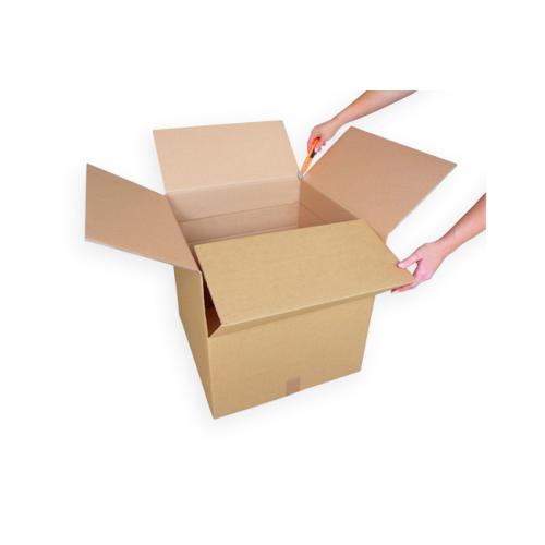 Carton double cannelure à hauteur ajustable 500x400x400mm (par 60)
