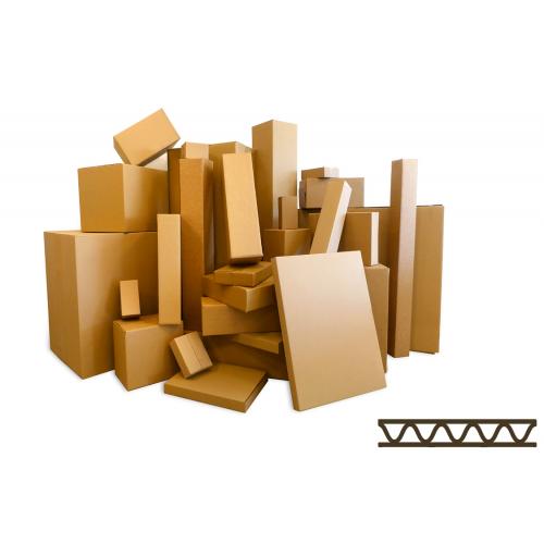 Caisse carton simple cannelure hors standard 600x500x200 mm (par 500)

