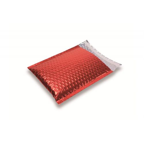 Enveloppe bulle métallisée rouge 170x235 mm (par 100)
