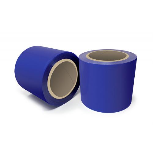 Film adhésif bleu pour protection de surface 100 mm x 100 m (par 6)
