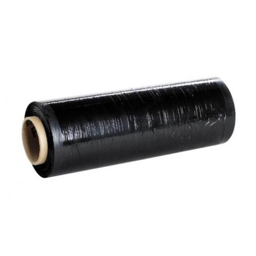 Rouleau film étirable noir protecteur 450 mm x 300 m 23µ
