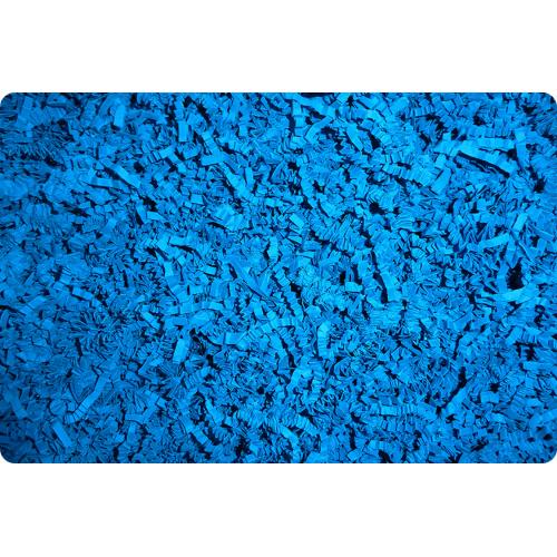 Frisure décorative colorée bleu en papier froissé (par 5)
