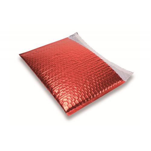 Enveloppe bulle colorée rouge métal 235x325 mm (par 300)
