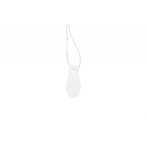 Petite étiquette bijoux à fil blanc 15x24 mm (par 1000)
