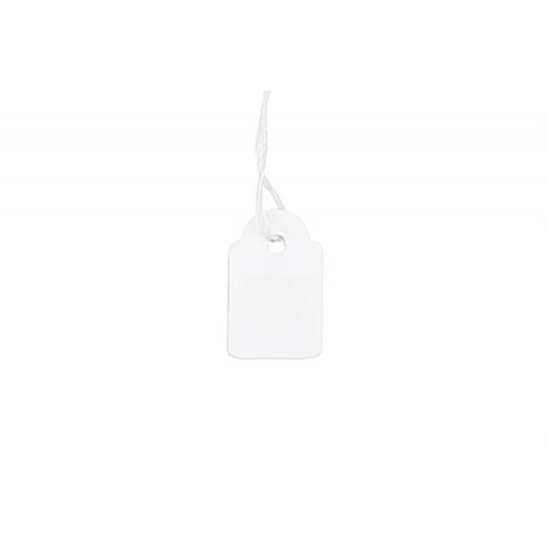 Étiquette bijoux en papier cartonné à ficelle 18x29 mm (par 1000)
