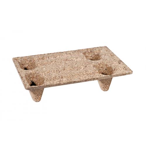 Mini palette moulée en bois aggloméré 400 x 600 mm (par 5)
