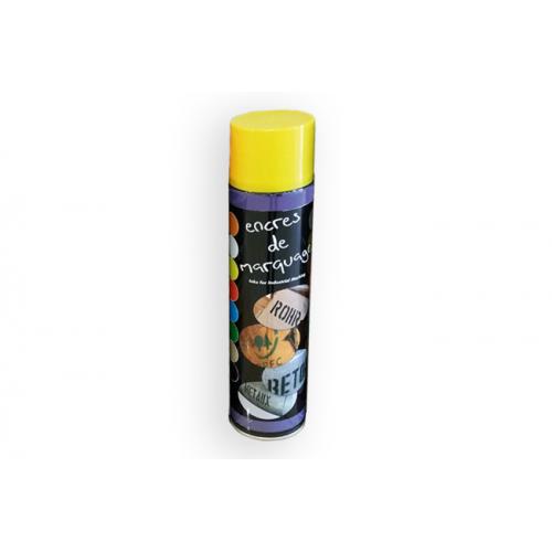 Encre aérosol toute surface pour pochoir Couleur Jaune (par 6)
