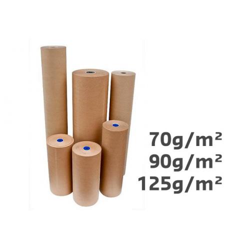 Rouleau de papier kraft naturel renforcé 90 g/m² 80 cm x 280 m
