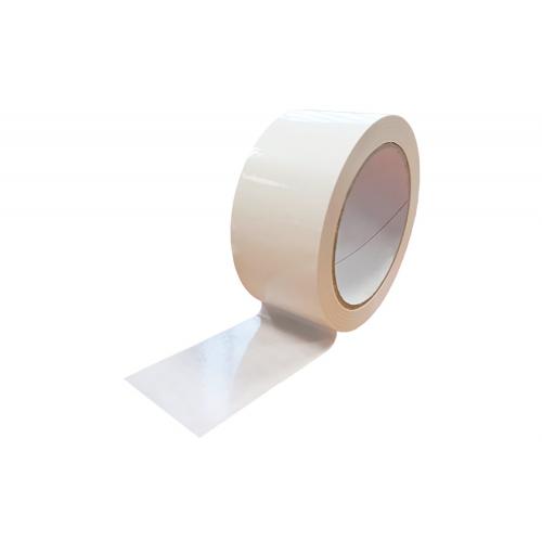 Scotch adhésif blanc en PVC 50 mm x 66 mètres 33 µ
