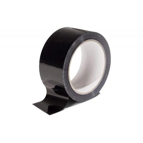 Scotch d'emballage de couleur noire 50 mm x 66 m au détail

