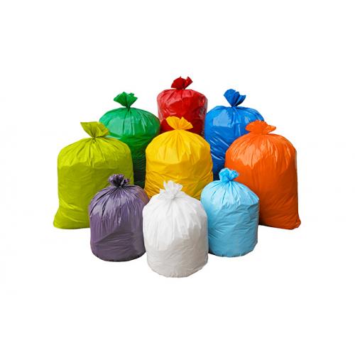 Sac poubelle couleur blanche PEBD 35µ 100L (par 600)
