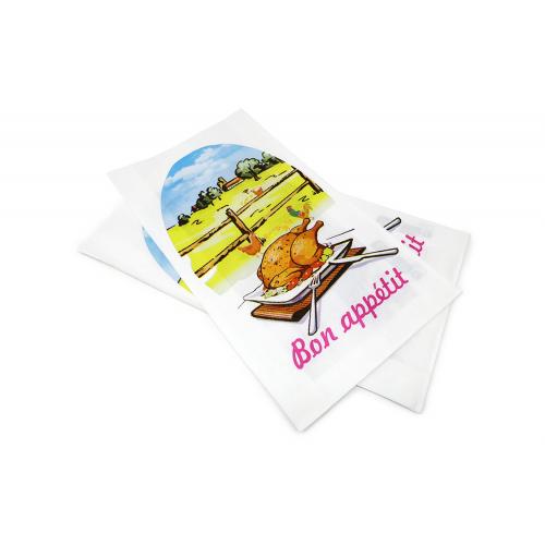 Sachet papier pour poulet rôti 18x6x35 cm (par 1500)
