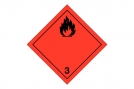Etiquette matières dangereuses pour colis - Liquide inflammable (x10)