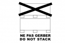 Etiquette d\'emballage NE PAS GERBER et Pictogramme - 105x73 mm (x10)