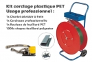 Pack de cerclage avec feuillard polyester 12 mm