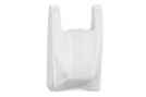 Petit sac  bretelles en PEBD Blanc 50 - 18 x 10 x 35 cm (Colis de 1000)
