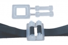Boucle autobloquante en plastique pour feuillard 12 mm