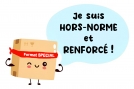 Petite caisse carton hors norme double cannelure - 200x100x450 mm