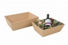 Corbeille carton petit modle pour panier gourmand - 242x170x100 mm