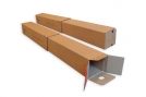 Tube carton tlescopique  fermeture adhsive 1070  1640 mm de long (108 mm de cot)