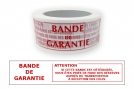 Ruban adhsif PP imprim BANDE DE GARANTIE - 50 mm x 100 m - 28 -  l\'unit