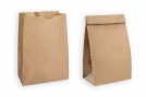 Sac papier kraft  soufflets pour vente  emporter - 15x9x28 cm