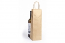 Sac papier kraft  poignes pour bouteille - 110g/m - 14x8x39 cm (x 300)