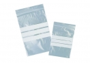 Sachet zip bandes blanches - 160 x 220 mm (Colis de 1000)